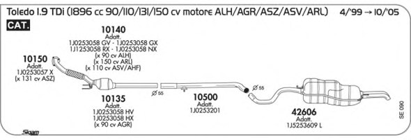 SIGAM SE090 Exhaust System